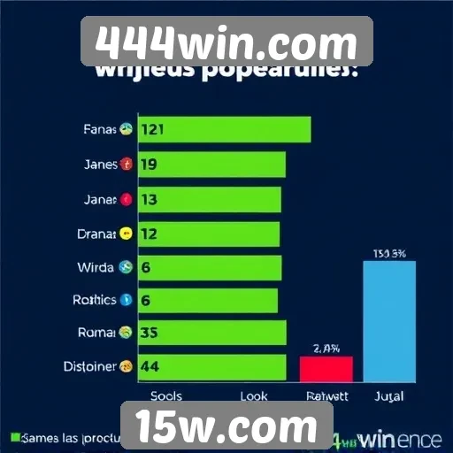 Estatísticas de jogos populares em 444win.com